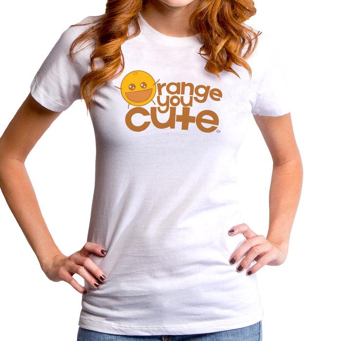 goodie two sleeves Orange You Cute Women's T-Shirt