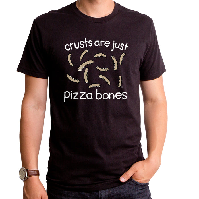 goodie two sleeves Pizza Bones Adult T-Shirt