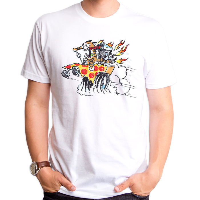 goodie two sleeves Pizza Cat Burnout Adult T-Shirt
