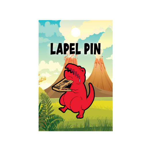 goodie two sleeves Pizza Dino Lapel Pin