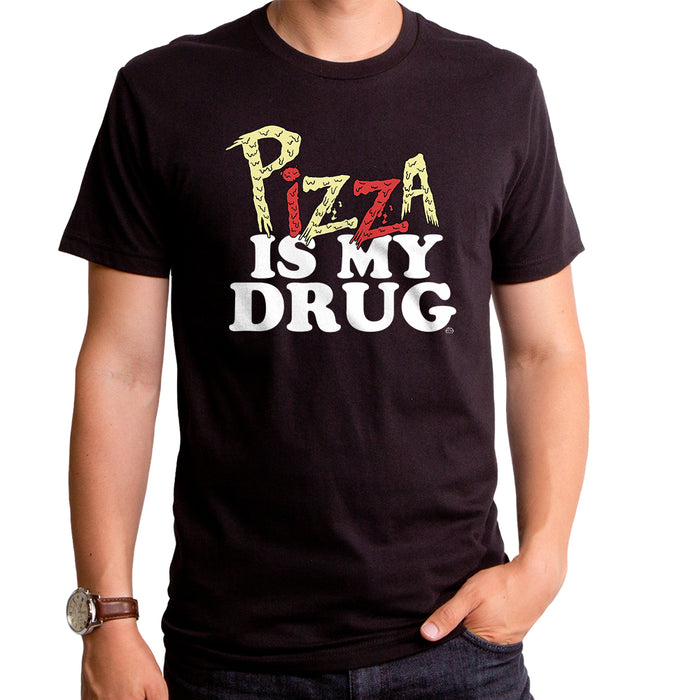 goodie two sleeves Pizza is My Drug Adult T-Shirt