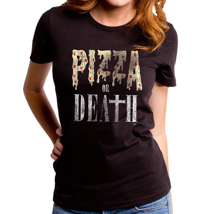 goodie two sleeves Pizza or Death Women's T-Shirt