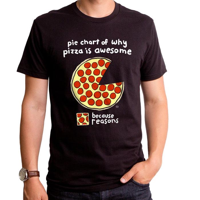 goodie two sleeves Pizza Pie Chart Adult T-Shirt