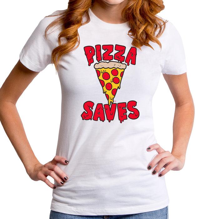 goodie two sleeves Pizza Saves Women's T-Shirt