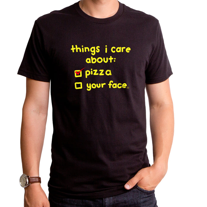 goodie two sleeves Pizza Vs Face Adult T-Shirt