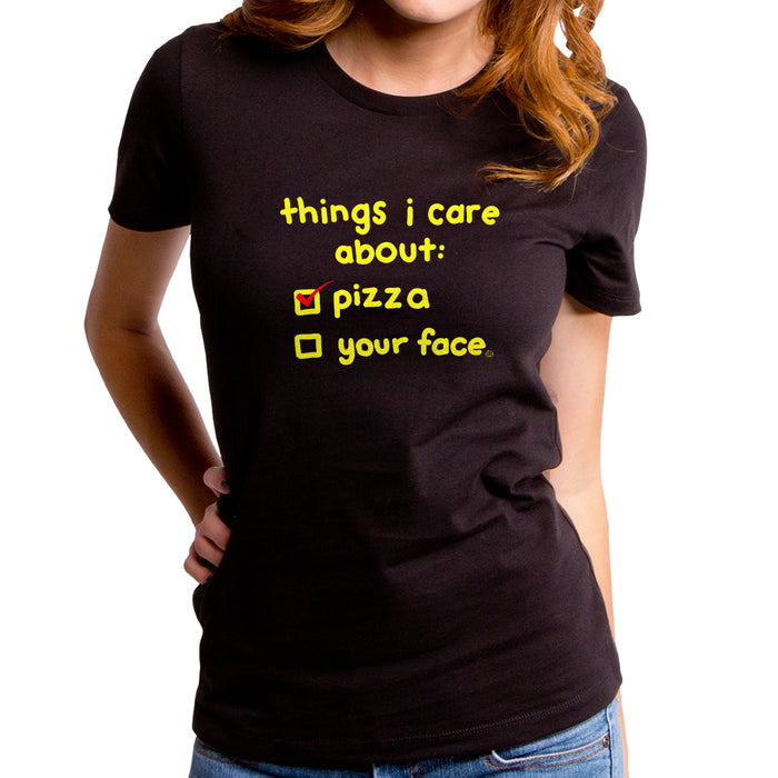 goodie two sleeves Pizza Vs Face Women's T-Shirt