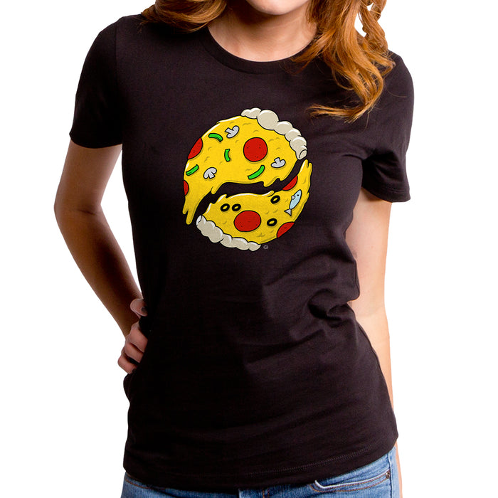 goodie two sleeves Pizza Yin Yang Women's T-Shirt