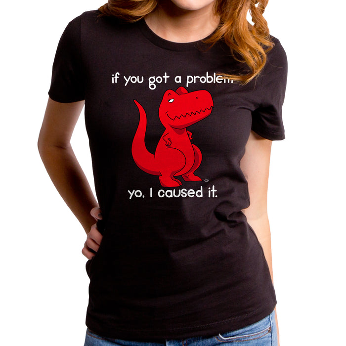 goodie two sleeves Problem Dino Women's T-Shirt