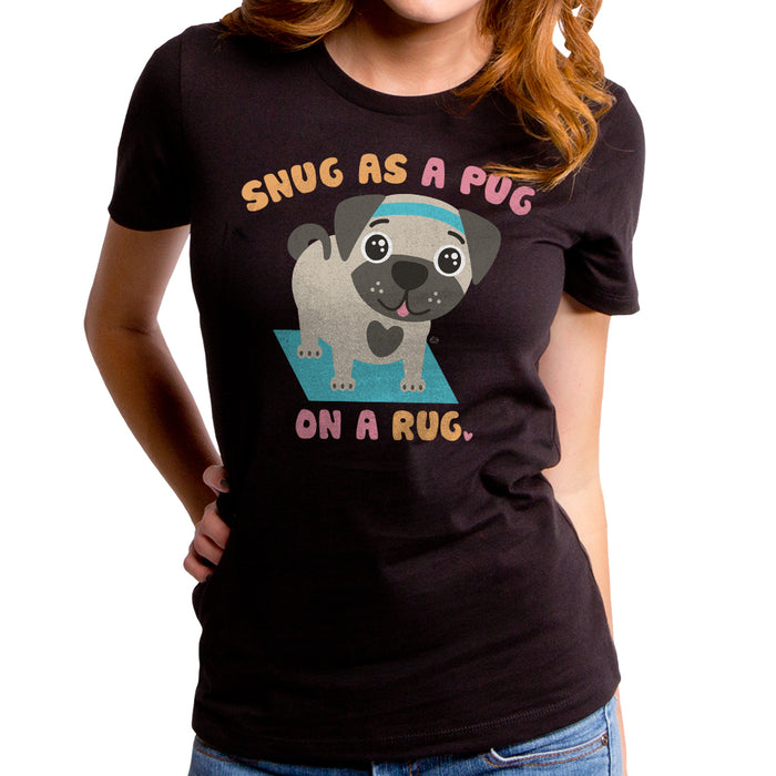 goodie two sleeves Pug on a Rug Women's T-Shirt