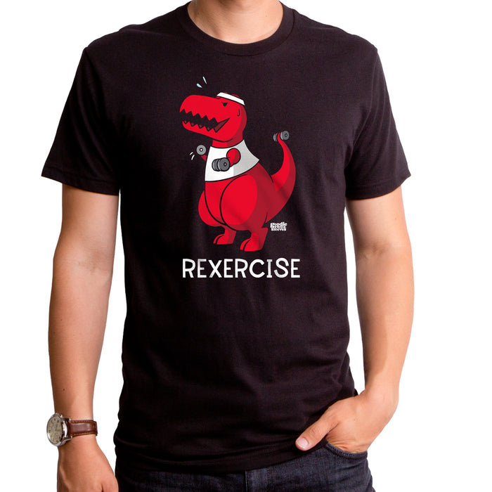 goodie two sleeves Rexercise Dino Adult T-Shirt