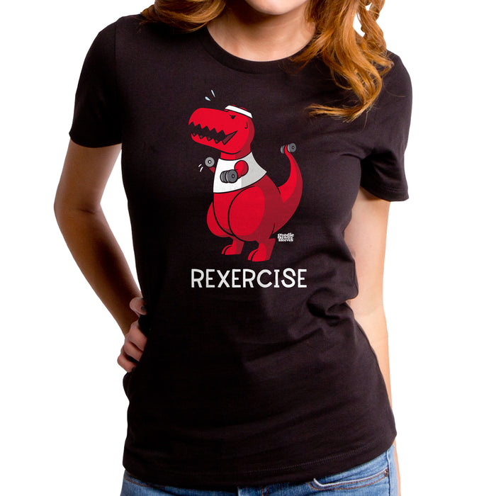 goodie two sleeves Rexercise Dino Women's T-Shirt