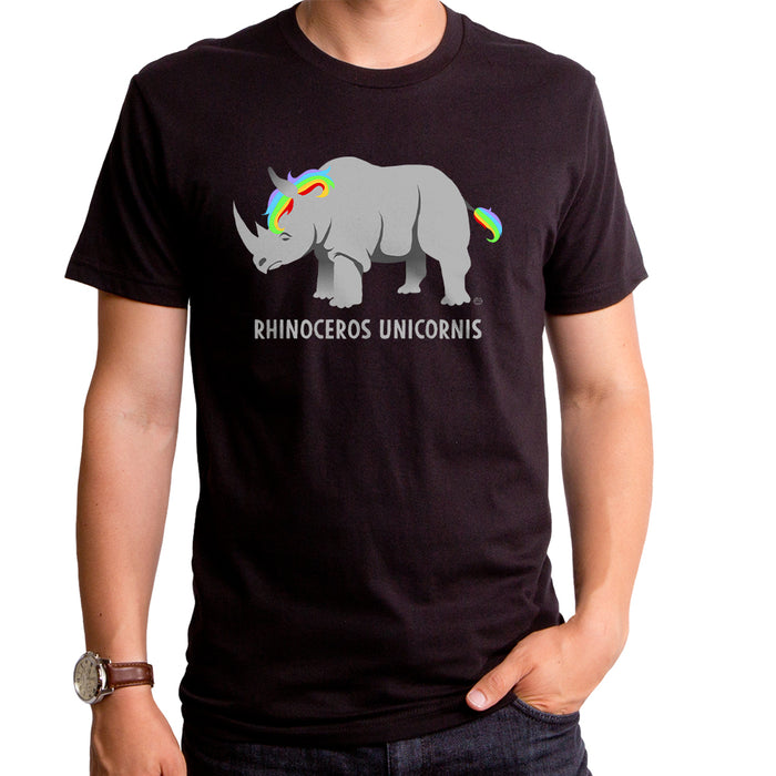 goodie two sleeves Rhino Unicorn Adult T-Shirt