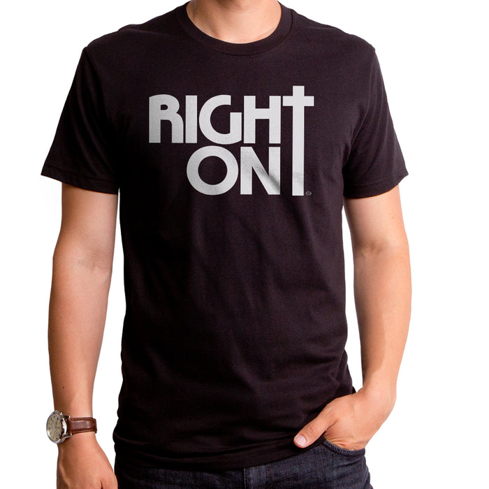 goodie two sleeves Right On Cross Adult T-Shirt