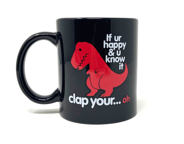 goodie two sleeves Sad T-Rex Dinosaur Coffee Mug