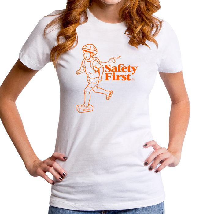 goodie two sleeves Safety First Women's T-Shirt