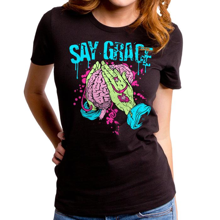 goodie two sleeves Say Grace Women's T-Shirt