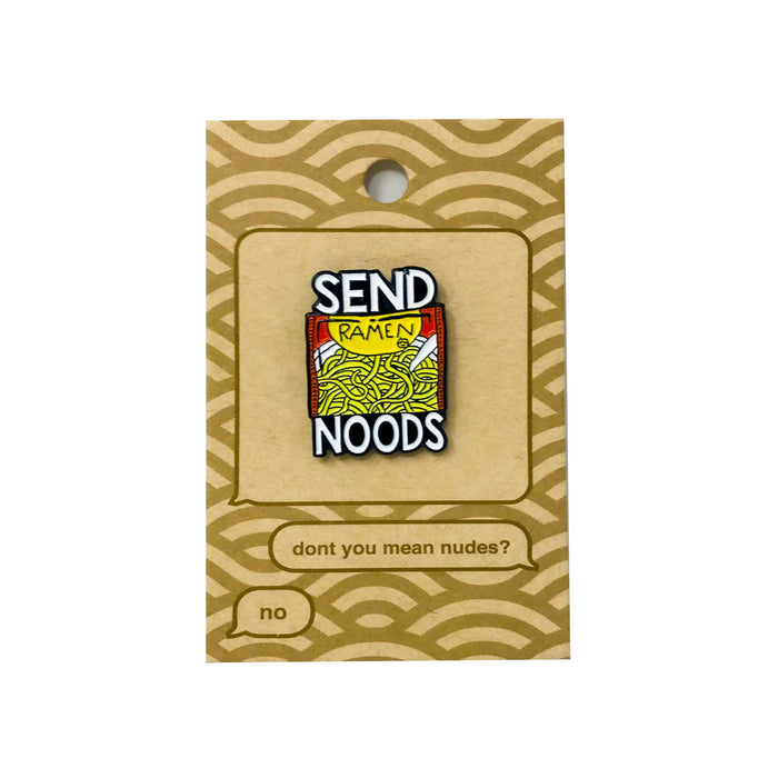 goodie two sleeves Send Noods Lapel Pin