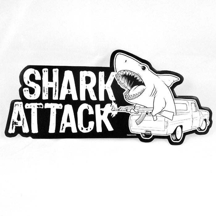 goodie two sleeves Shark Attack Sticker