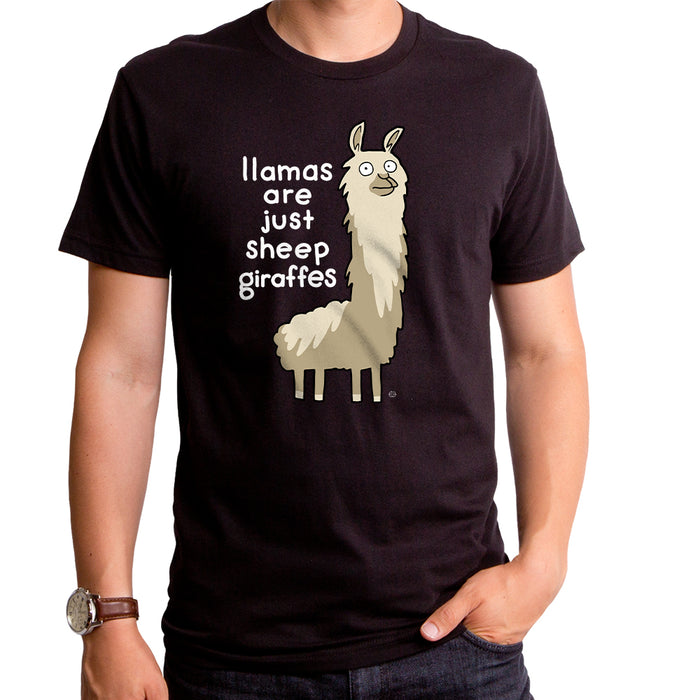 goodie two sleeves Sheep Giraffes Adult T-Shirt