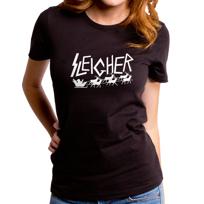 goodie two sleeves Sleigher Santa Women's T-Shirt