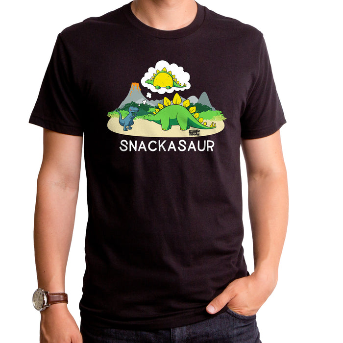 goodie two sleeves Snackasaur Dino Adult T-Shirt