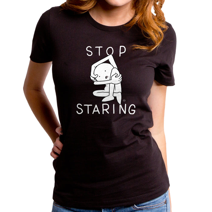 goodie two sleeves Stop Staring Women's T-Shirt