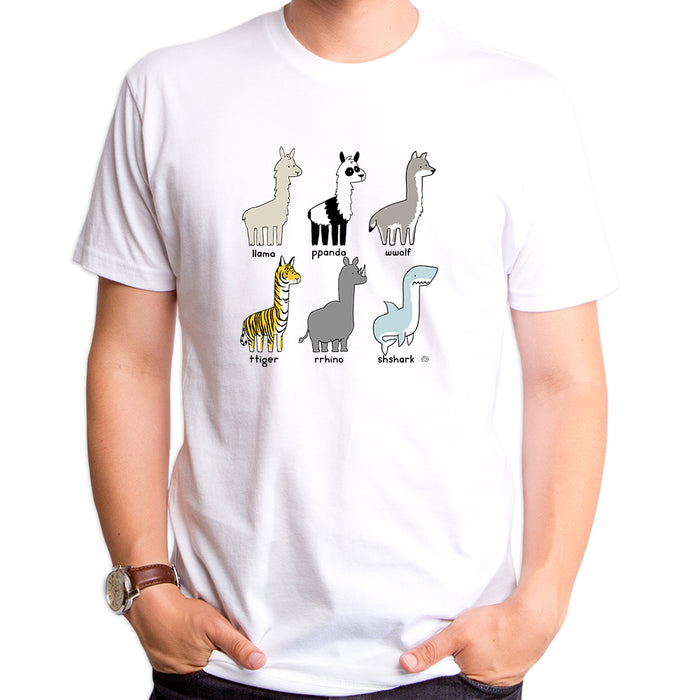 goodie two sleeves Types of Llamas Adult T-Shirt