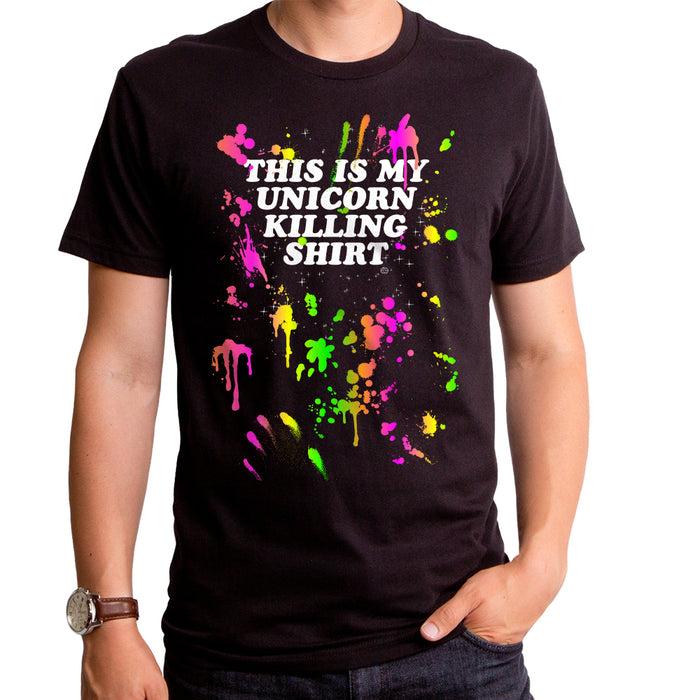 goodie two sleeves Unicorn Killing Adult T-Shirt