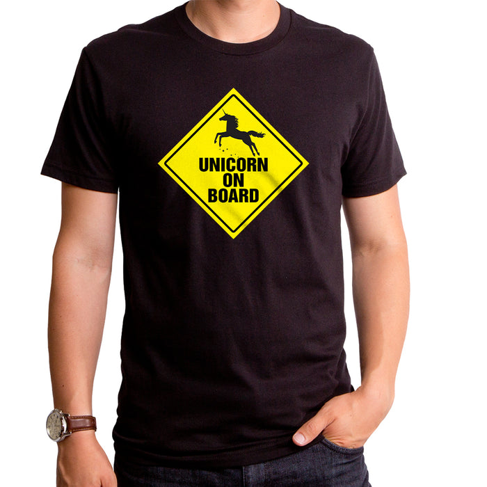 goodie two sleeves Unicorn on Board Adult T-Shirt