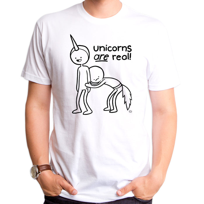 goodie two sleeves Unicorns Are Real Adult T-Shirt