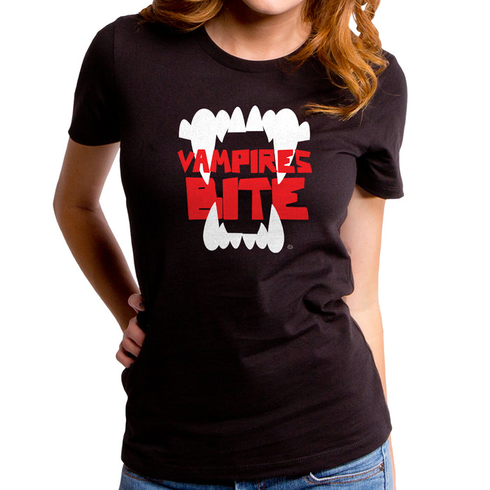 goodie two sleeves Vampires Bite Women's T-Shirt