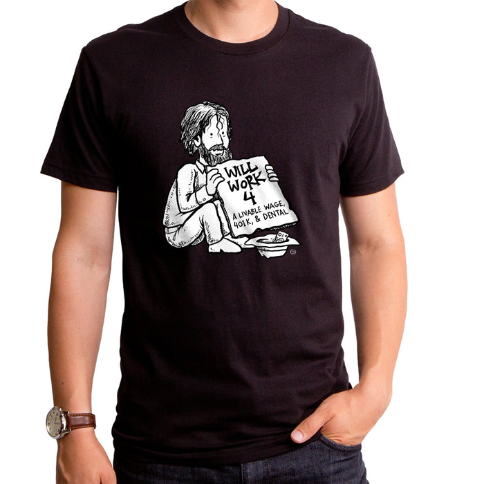 goodie two sleeves Will Work Adult T-Shirt