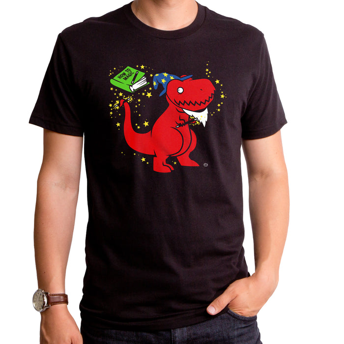goodie two sleeves Wizard Rex Dino Adult T-Shirt