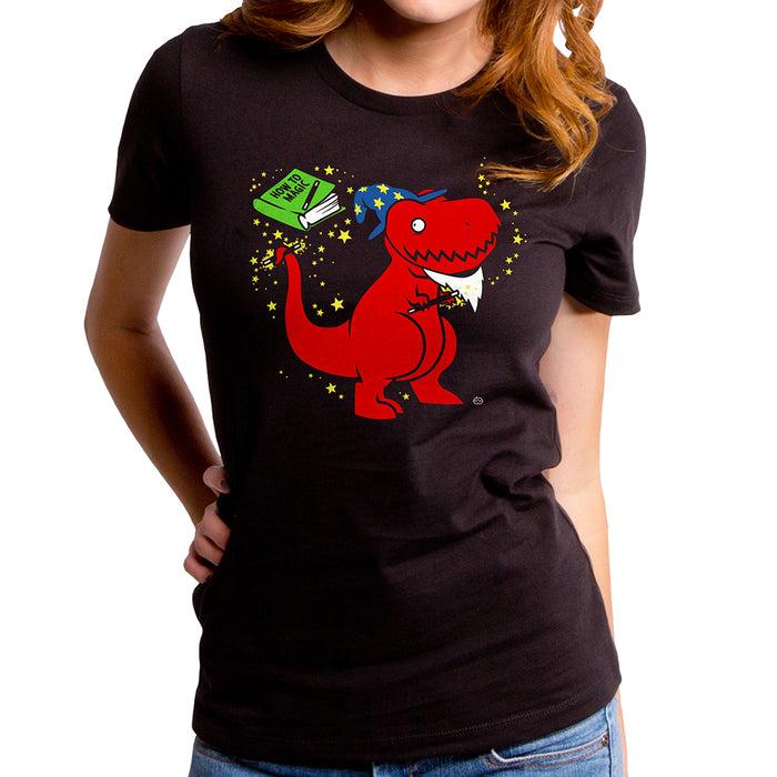 goodie two sleeves Wizard Rex Dino Women's T-Shirt
