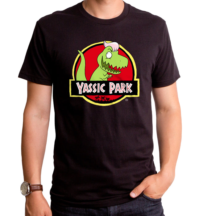 goodie two sleeves Yassic Park Dino Adult T-Shirt
