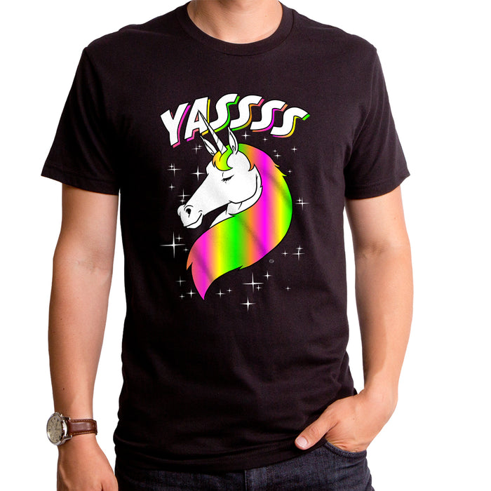 goodie two sleeves Yassss Unicorn Adult T-Shirt