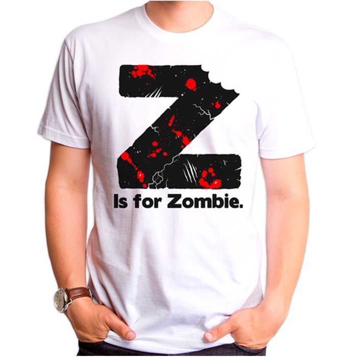 goodie two sleeves Z For Zombie Adult T-Shirt