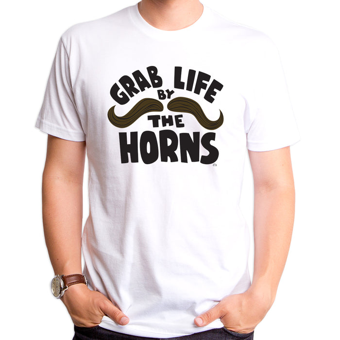 goodie two sleeves Grab Life by the Horns Men's T-Shirt