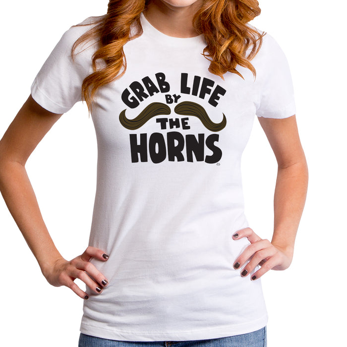 goodie two sleeves Grab Life by the Horns Women's T-Shirt