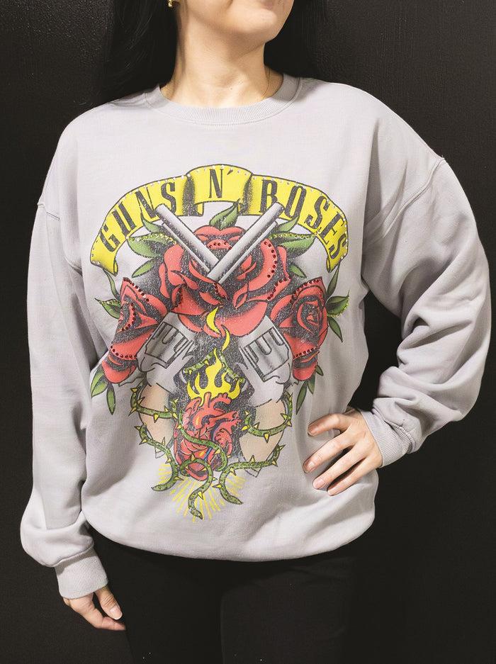 Goodie Two Sleeves Guns N' Roses Guns Unisex Sweatshirt W/Rhinestones