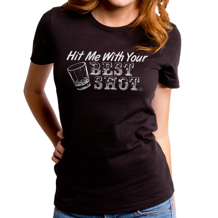 goodie two sleeves Hit Me With Your Best Shot Women's T-Shirt