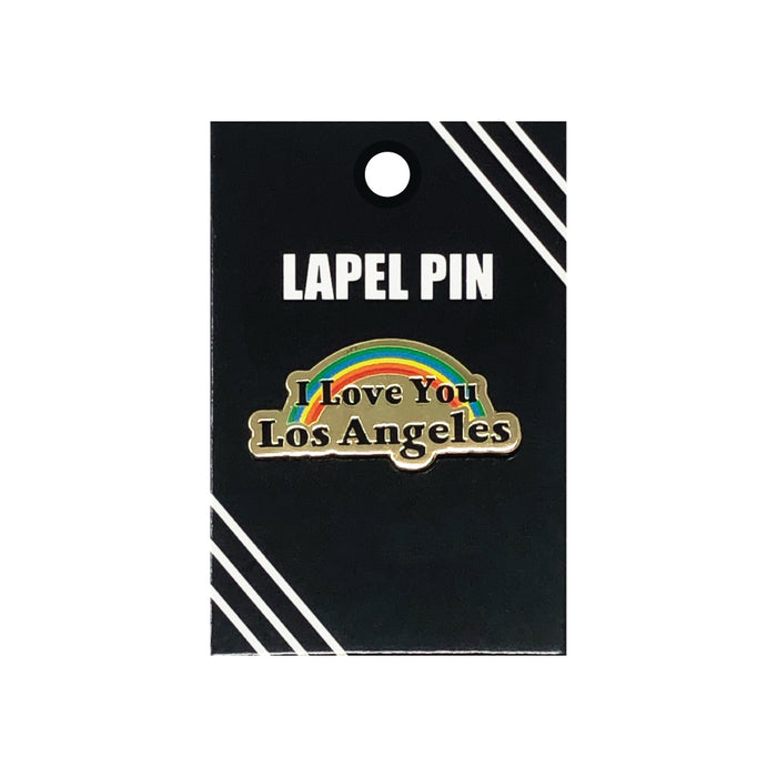 goodie two sleeves I Love You Los Angeles Rainbow Lapel Pin