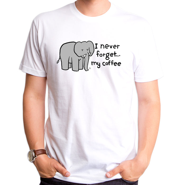 goodie two sleeves I Never Forget My Coffee Men's T-Shirt