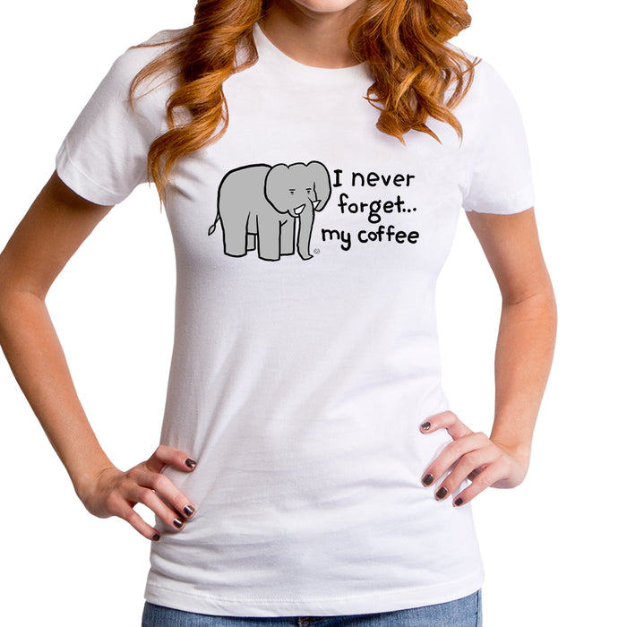 goodie two sleeves I Never Forget My Coffee Women's T-Shirt