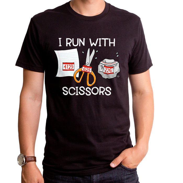 goodie two sleeves I Run with Scissors Men's T-Shirt