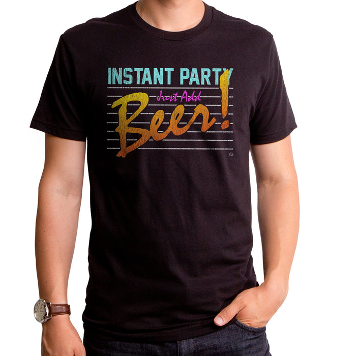goodie two sleeves Instant Party Just Add Beer Adult T-Shirt