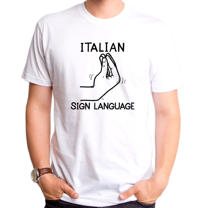 goodie two sleeves Italian Sign Language Men's T-Shirt