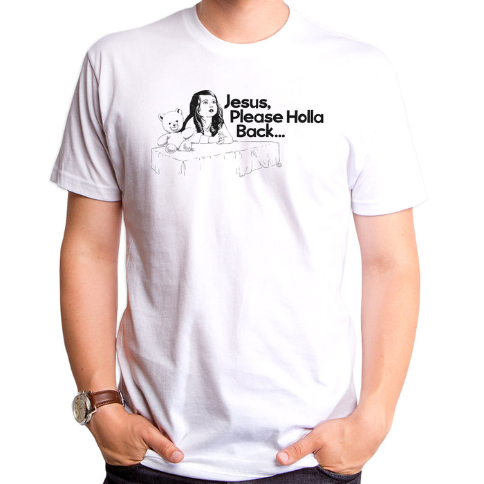 goodie two sleeves Jesus Holla Back Girl Adult T-Shirt