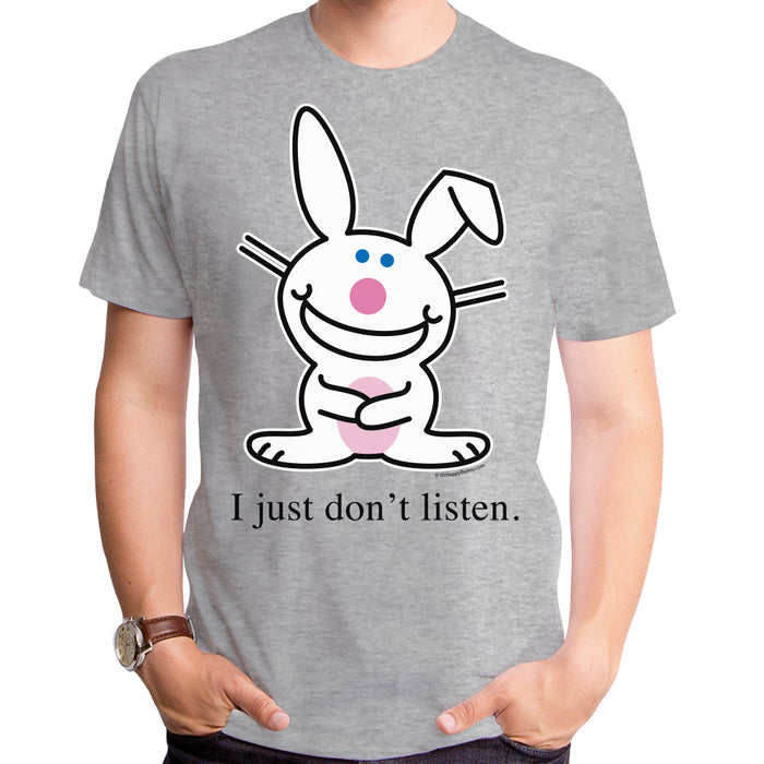 goodie two sleeves Jim Benton - I Just Don't Listen Grey Adult T-Shirt