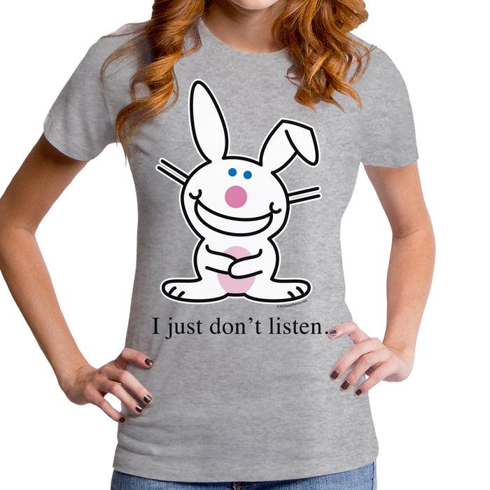 goodie two sleeves Jim Benton - I Just Don't Listen Grey Women's T-Shirt